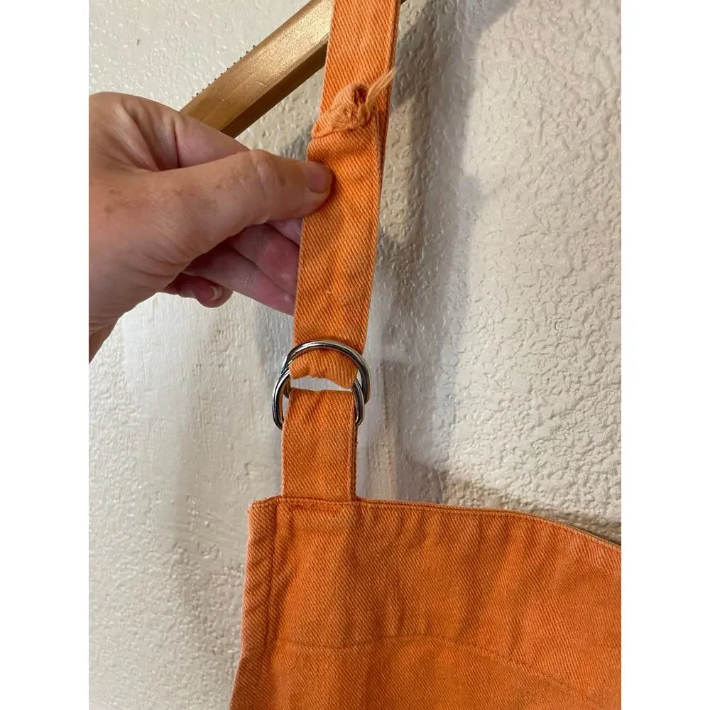 Williams Sonoma Children’s Fall Pumpkin Embroidered Orange Apron